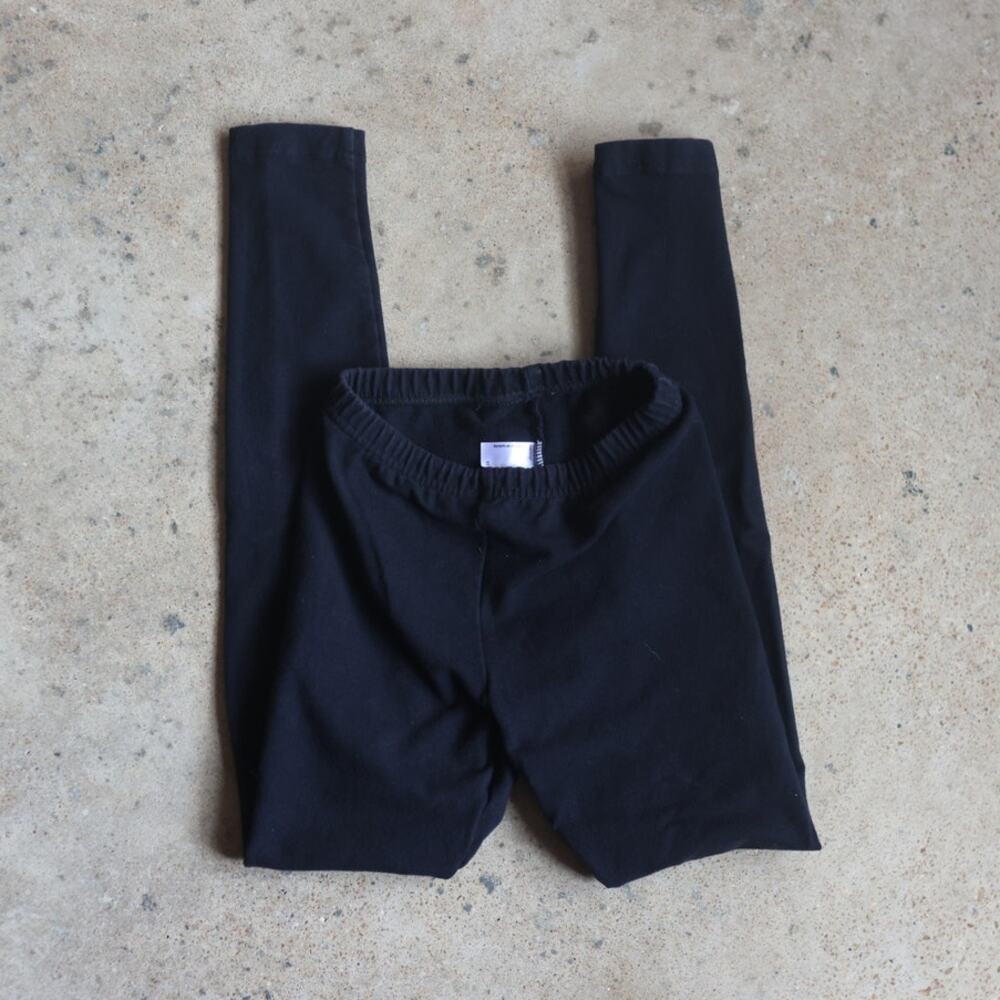 Vintage American Apparel Made in USA Thick Black Leggings XS High Rise